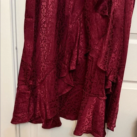 Altar’d State Springdale Maxi Dress Purple Wine Deep Burgundy Floral - Picture 5 of 12
